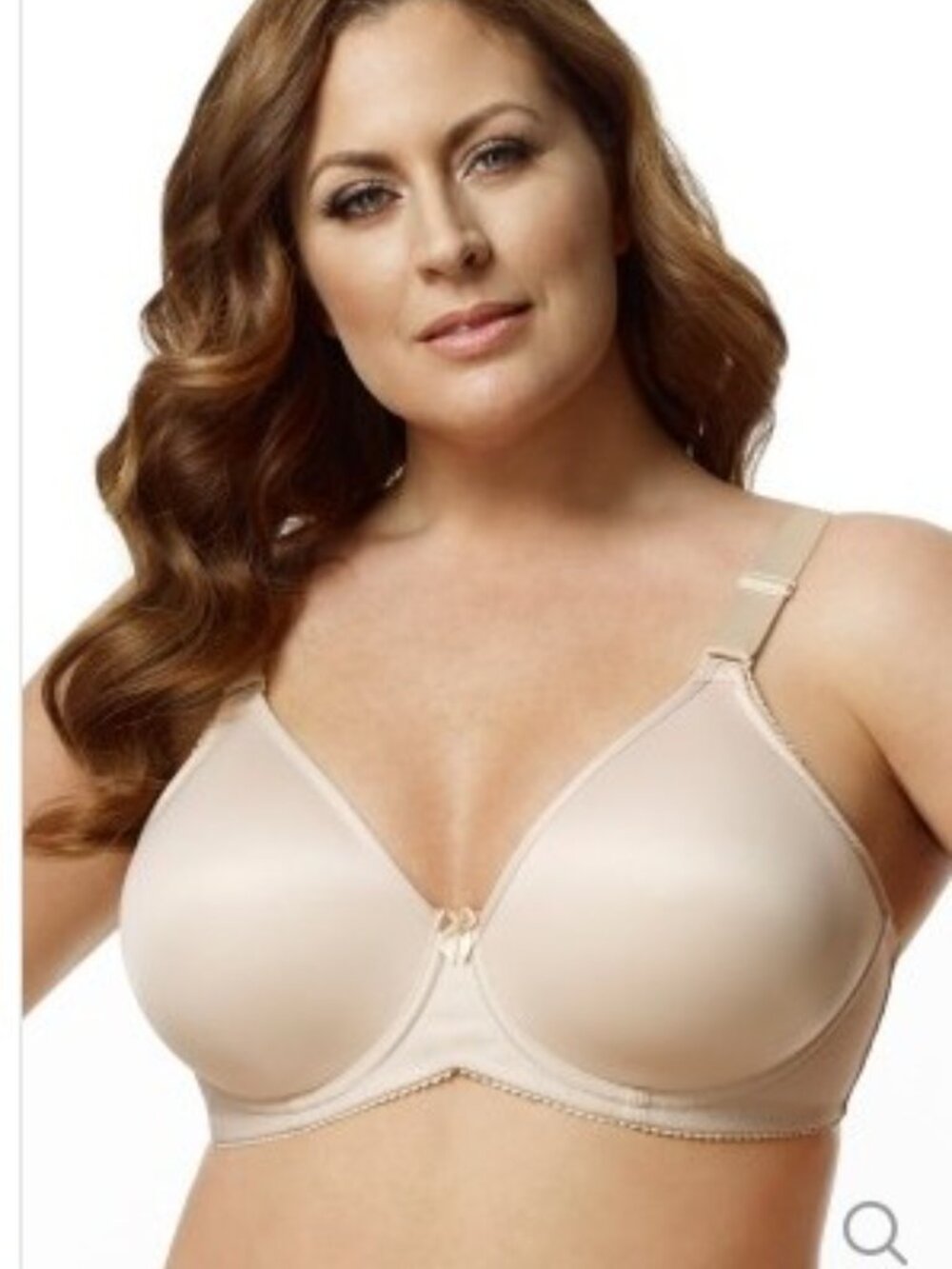 Elila Bra 42E 42DDD Microfiber Molded Underwired Bra Style 4211 Nude